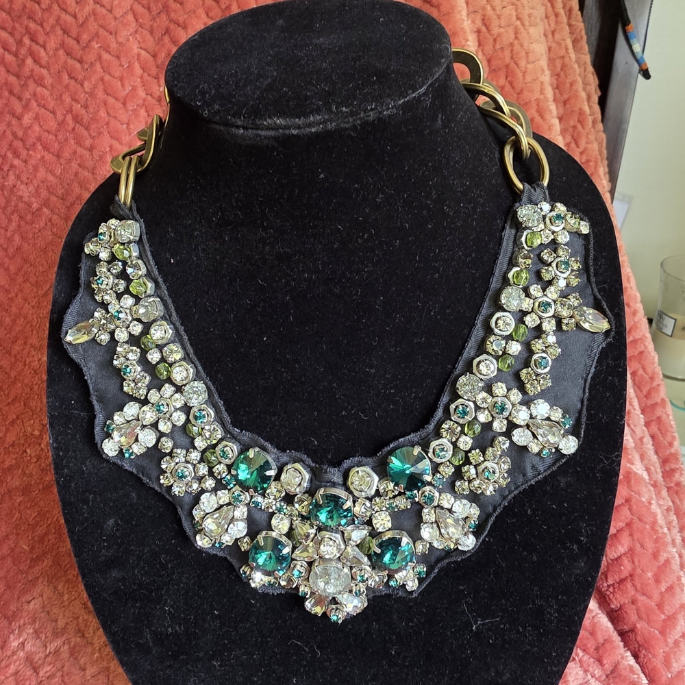 Elegant Prada Crystal Statement Necklace